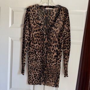 Ladies Animal Print Sweater Sz L